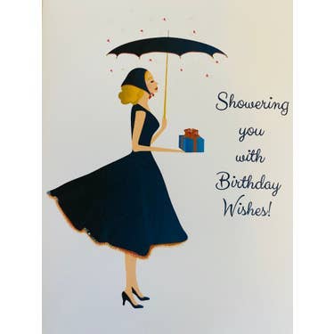 Studio Daedre - Wholesale Birthday Card - Elegant Shower - Boxed Note Cards0