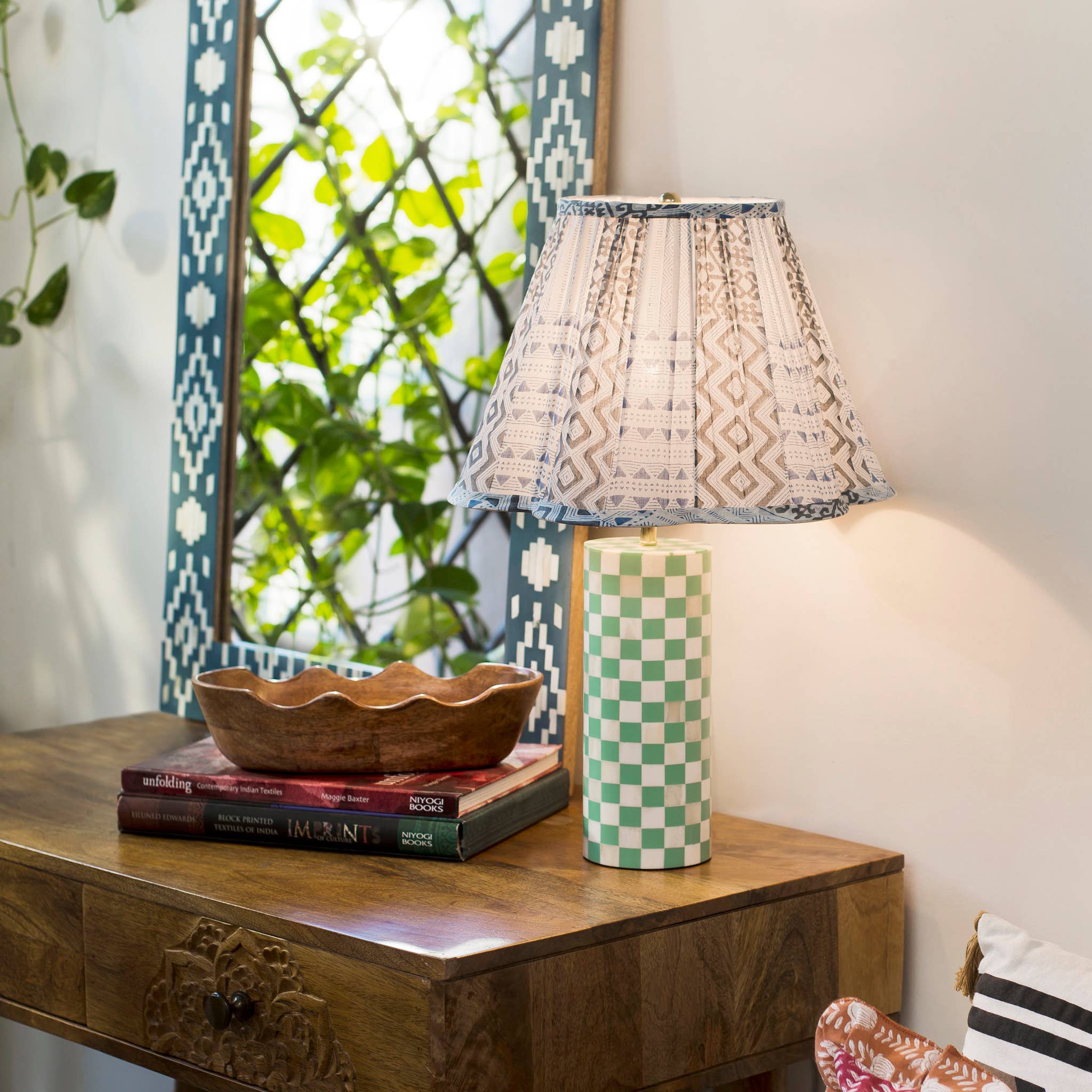 Mela Artisans - Wholesale Lamp Shade - Palewave Pattern Lamp Shades1