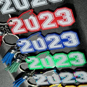 Sublimation Keychain Blanks Sublimate Key Chain 2023 Graduation Keychain  Grad Diploma Keychain Grad Cap Keychain in 2 Styles 