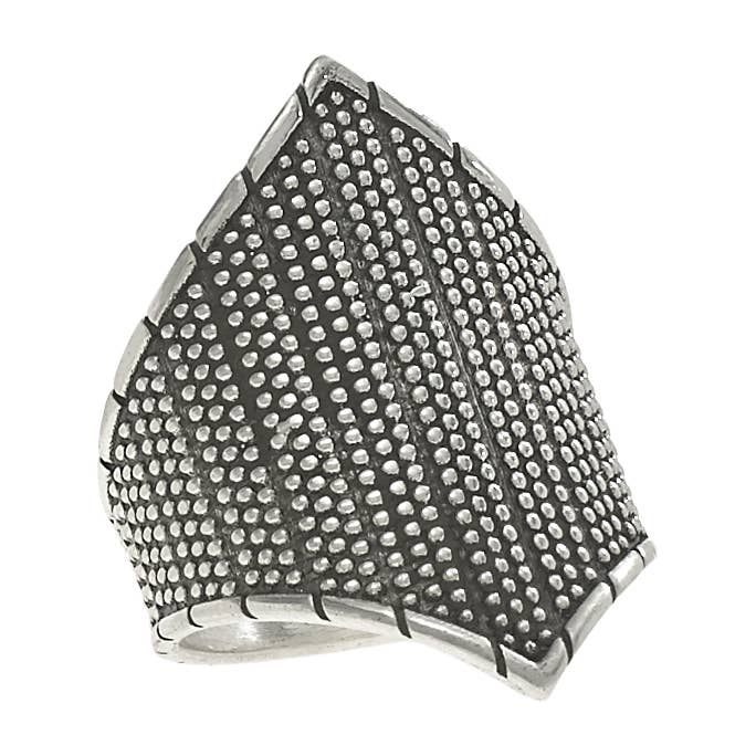 Nice og let Sterling sølv granuleret Ring for engroshandel hos Tiger Mountain Jewelry