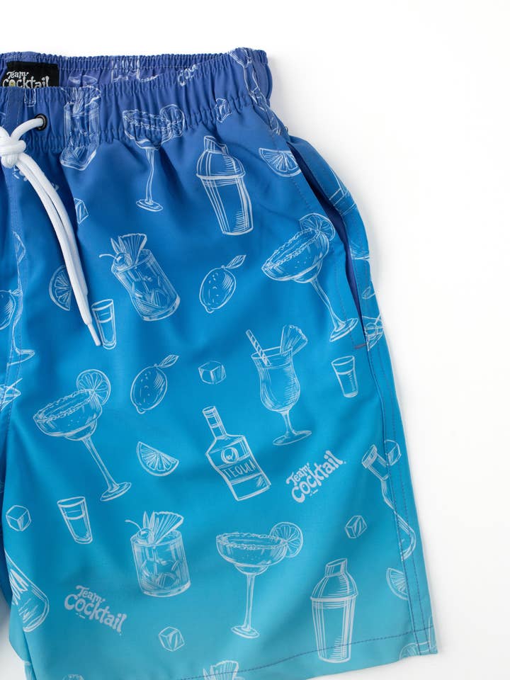Team Cocktail - Wholesale Swim Shorts - Men's - Ombre Cocktails Hybrid Swim Shorts7
