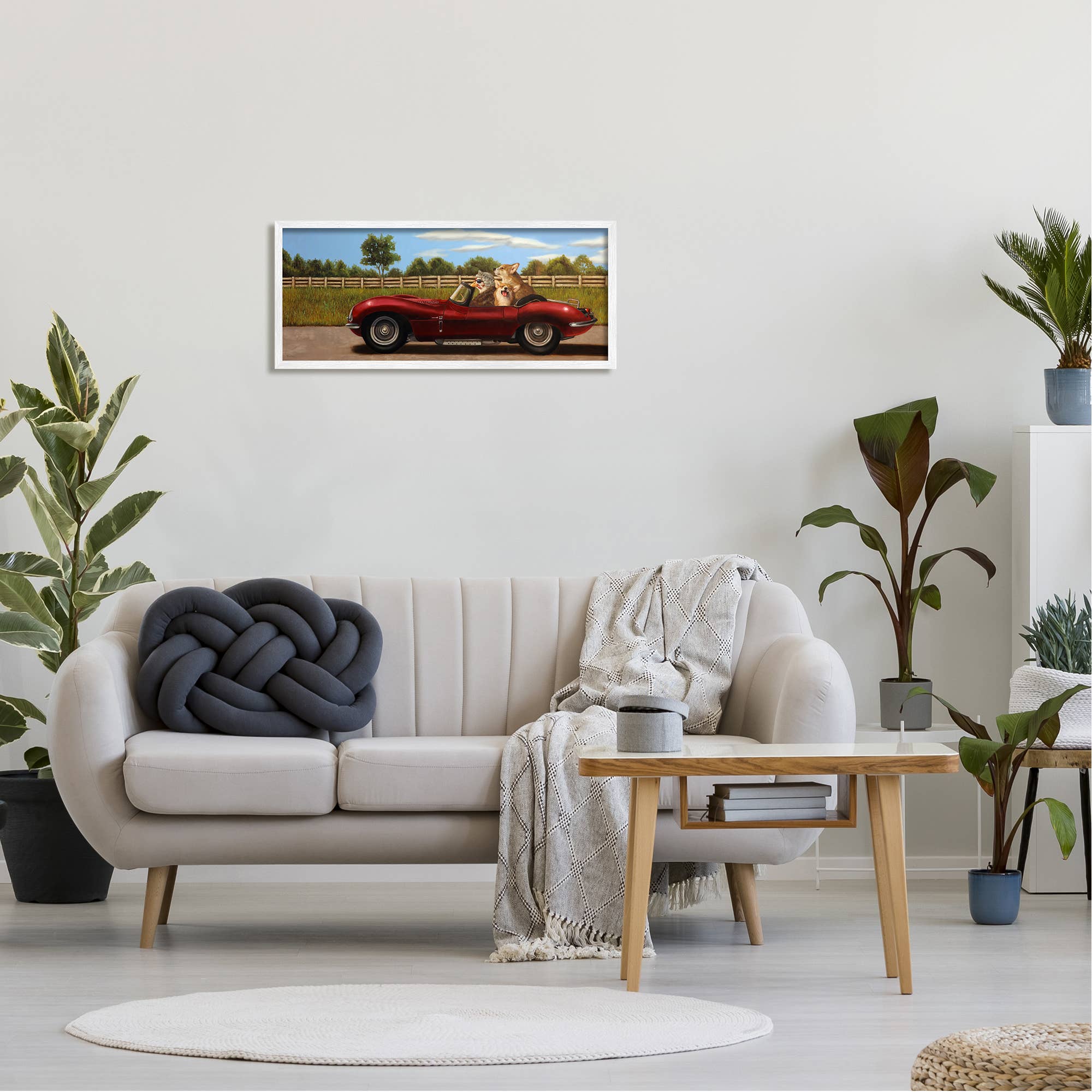 Stupell Industries – wholesale Wall sign – Animals in Sports Car - Framed Wall Art5