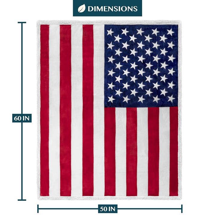 US Flag Patriotic Throw Blanket for wholesale on Faire9