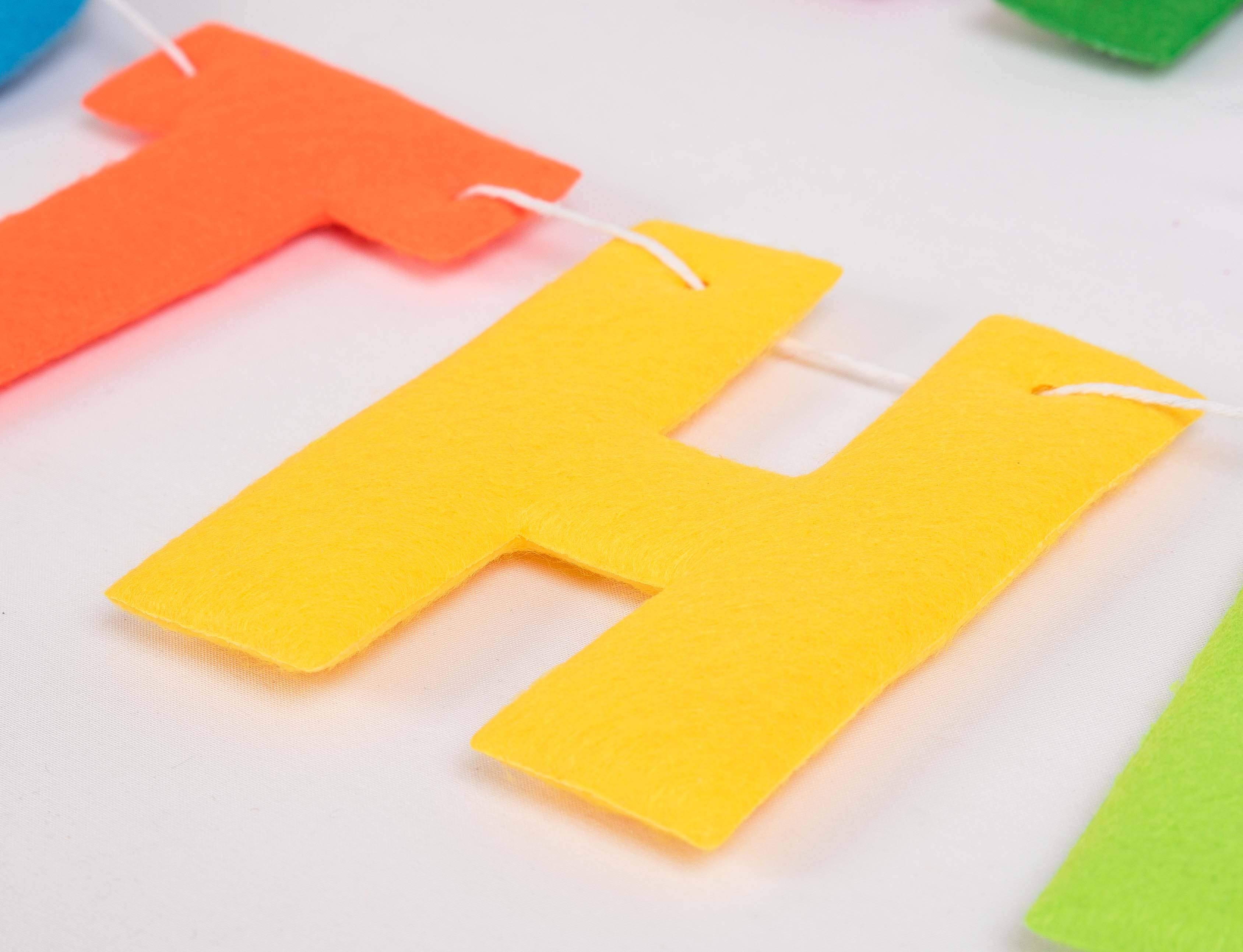 Party Partners - Wholesale Party Sign/Banner - Happy Birthday Padded Felt Banner2