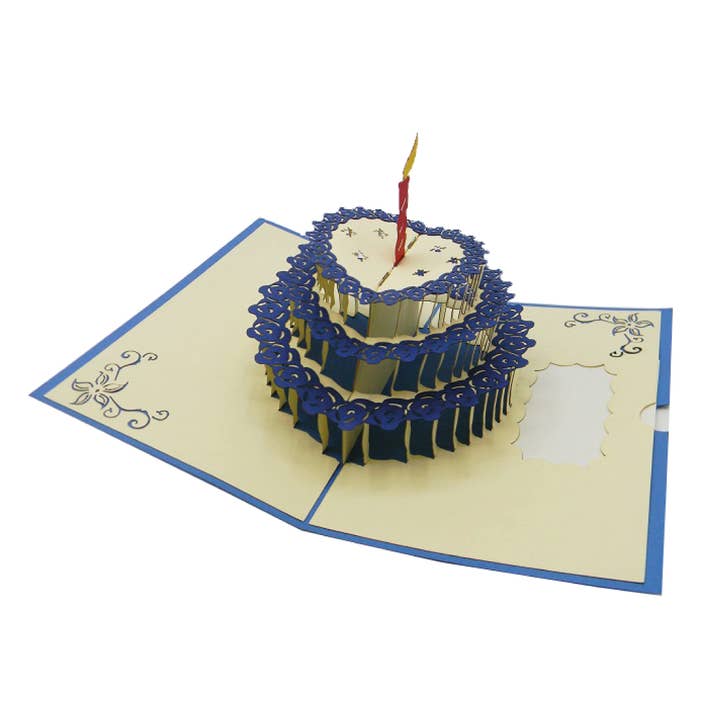 Origami SURPRISE Birthday Cake Card for wholesale by RF Distribution