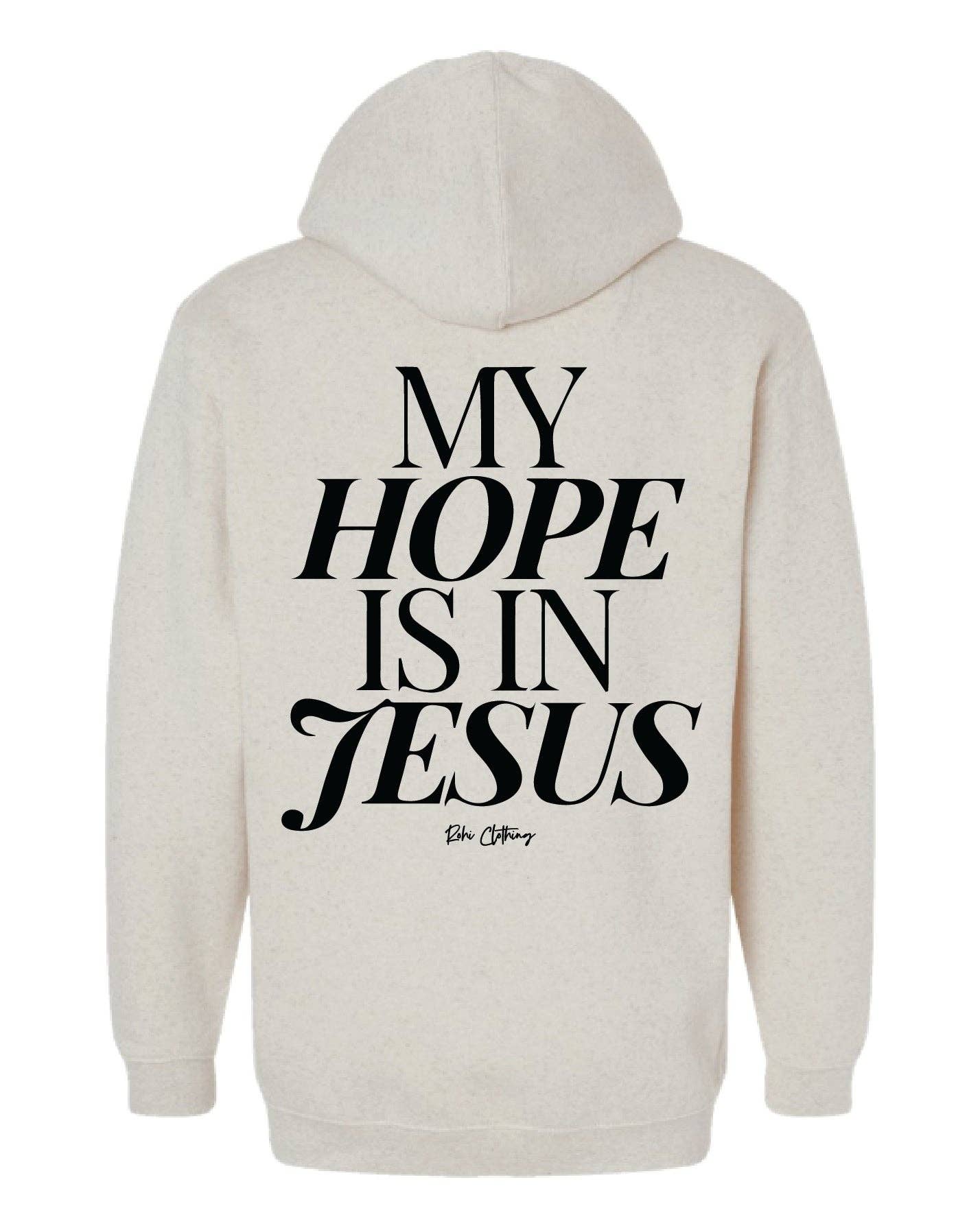 Rohi Clothing - Wholesale Hoodie - Women's - My Hope Hoodie in Oatmeal WHOLESALE1