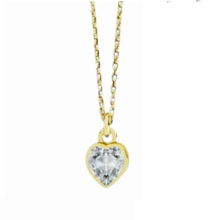 SPARKLY LOVE Necklace made of 925 Silver (gold-plated) for wholesale by Grethe Winter