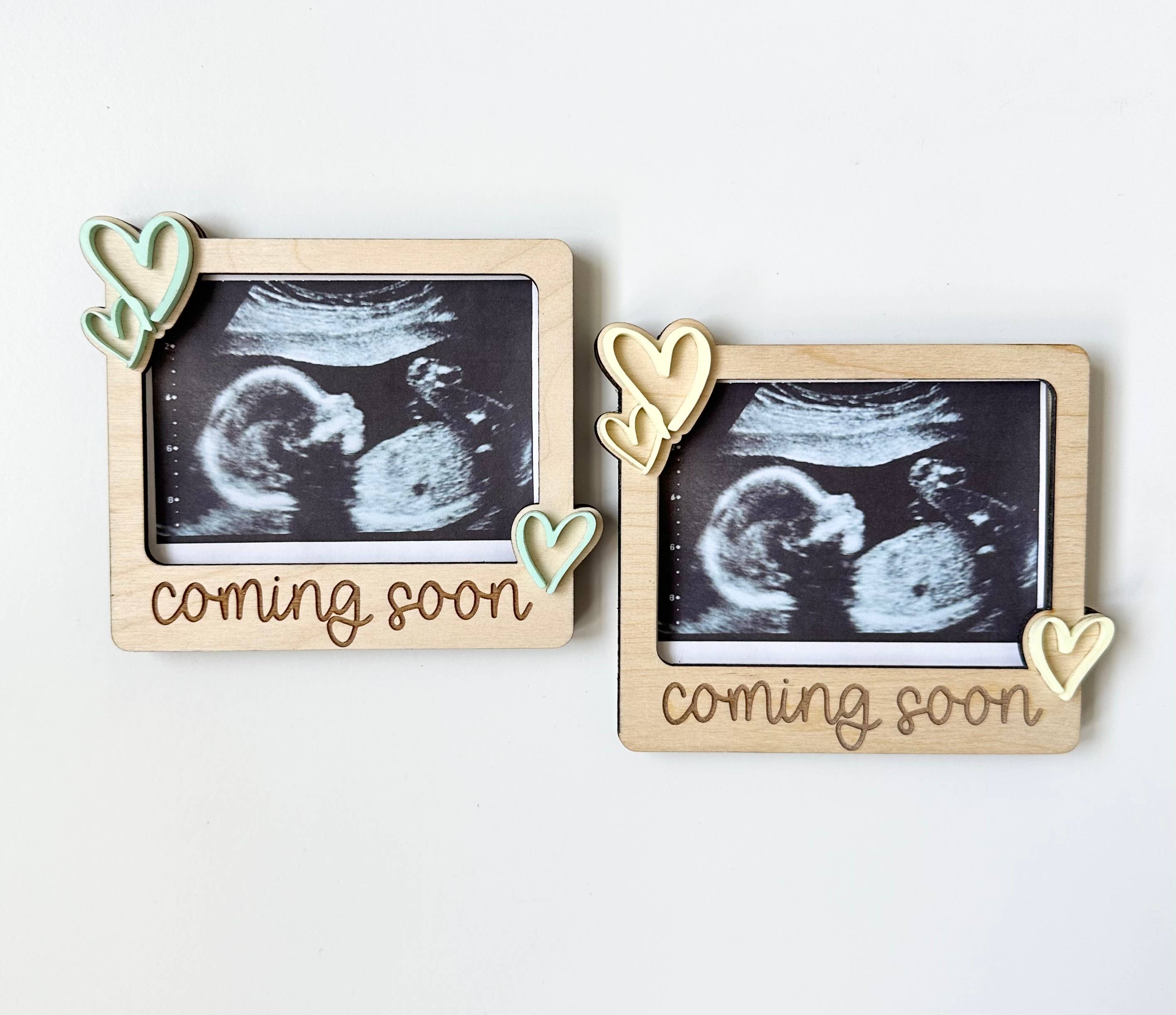 The House of Marigolds - Wholesale Picture Frame - Kids & Baby - "Coming Soon" Baby Announcement Magnet, Sonogram Holder 2