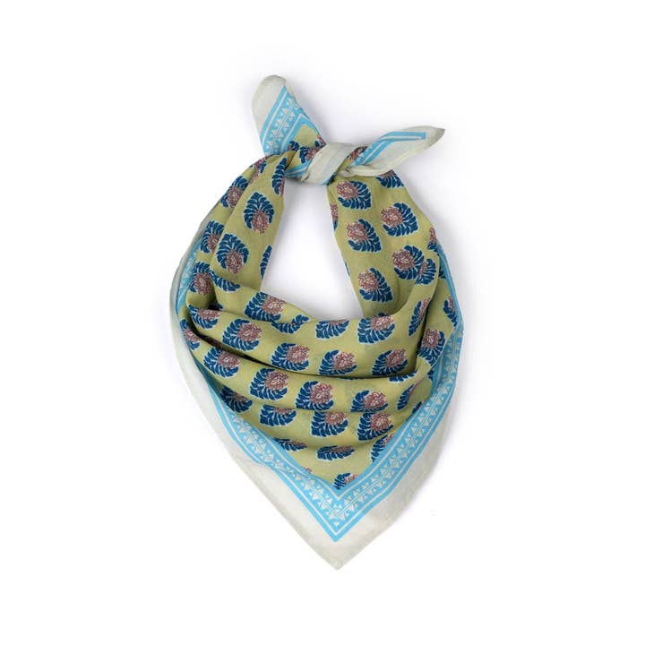 Bandana de Algodão Cabana Palm - Pomelo por atacado de Vismaya - A Brand by Shivani LLC
