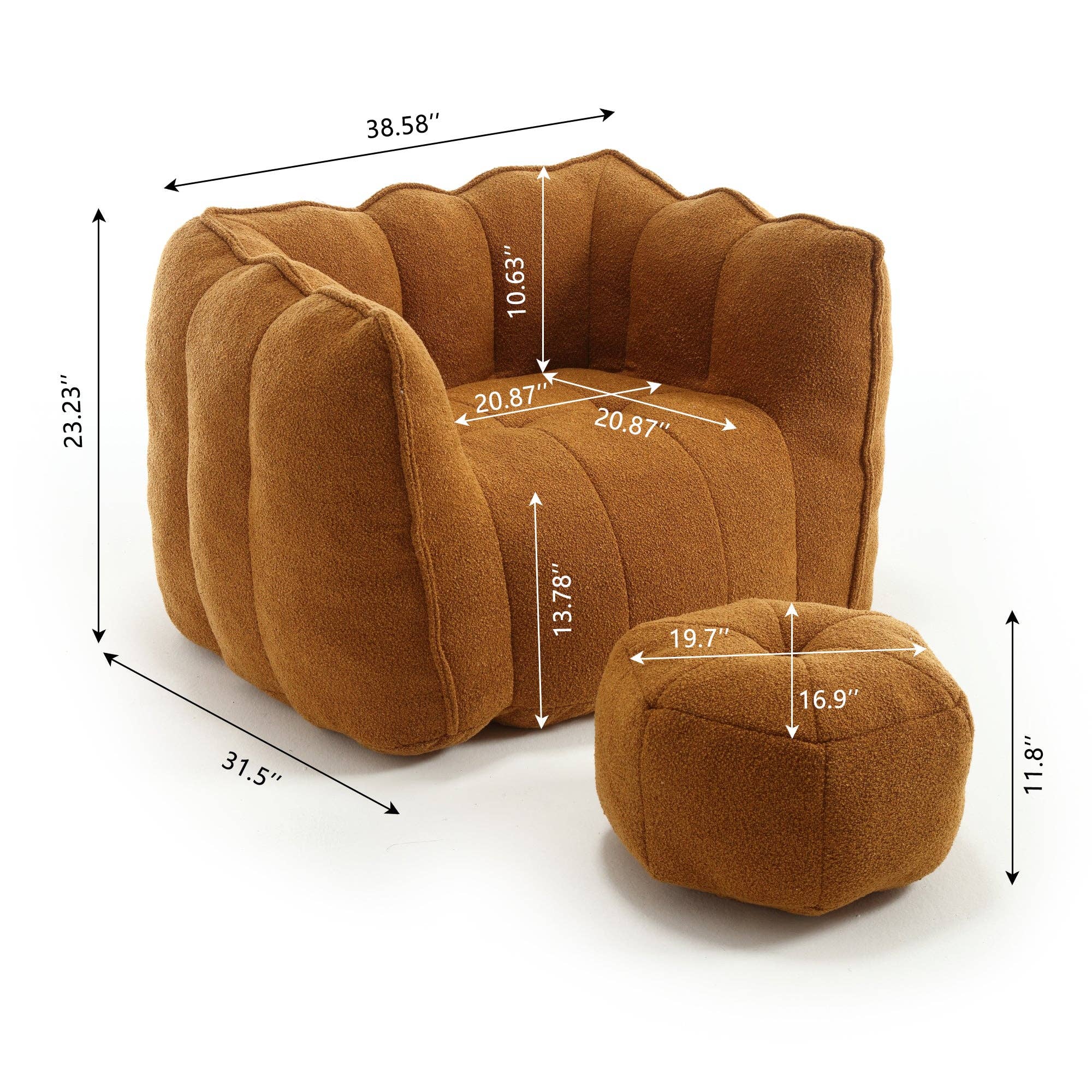 BlakOutlet - Wholesale Chair - Soft Bean Bag Chair with High Resilient Foam25