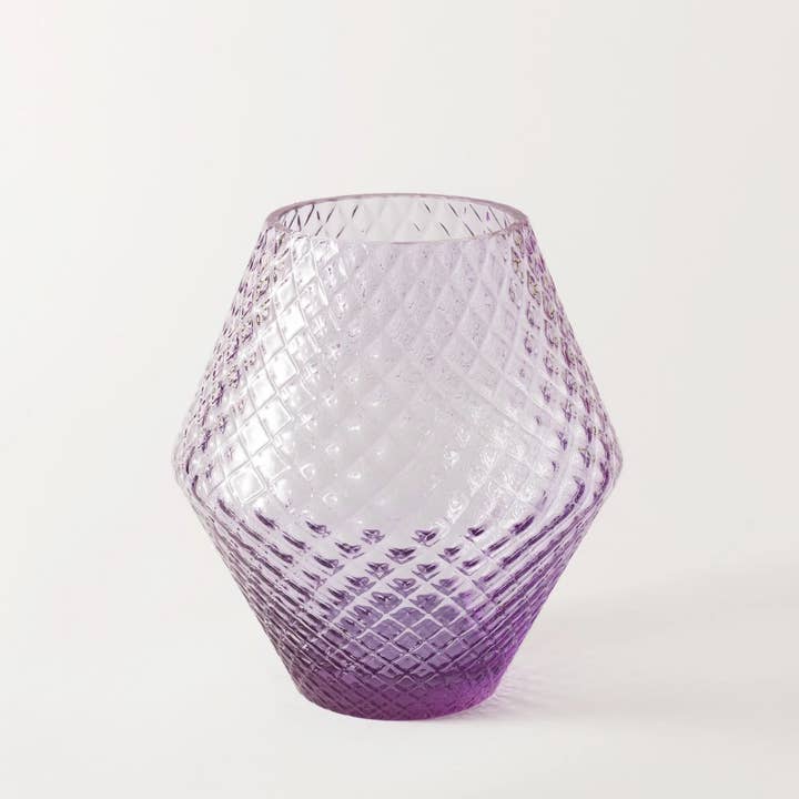 lilac Crystal Vase for wholesale by Âme Atendre