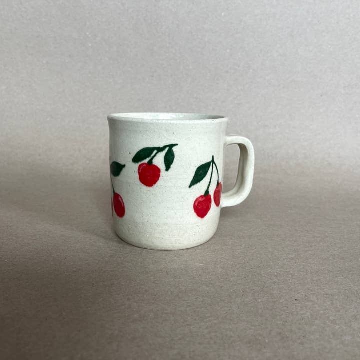 Ninth House Goods - Wholesale Coffee mug - Red Cherries Café / Diner Mug3