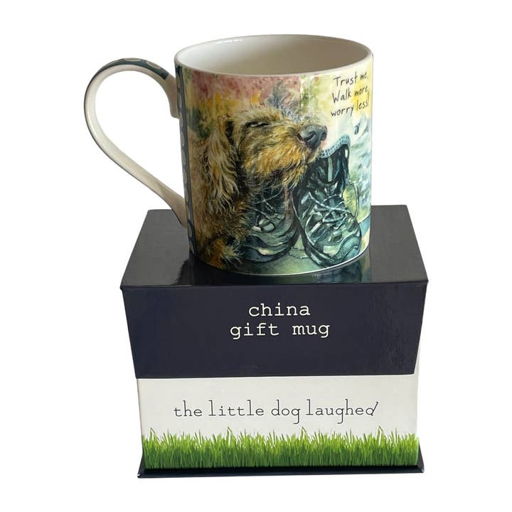 Caneca de China Vizsla - Caminhe mais, preocupe-se menos por atacado de The Little Dog Laughed