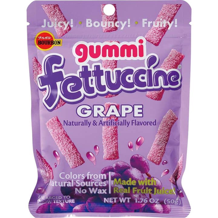 Bourbon Gummi Fettuccine Grape for wholesale by Cow Crack Wholesale