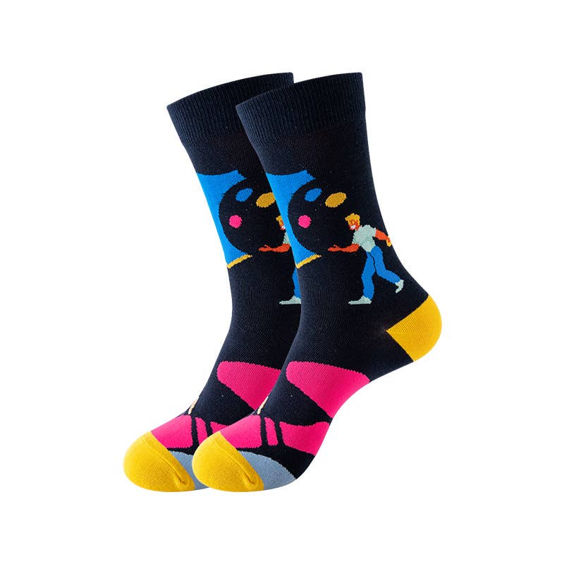 Tourtiwi - Vente Chaussettes – unisexe - Chaussettes d'illustration de dessin animé personnalisées8