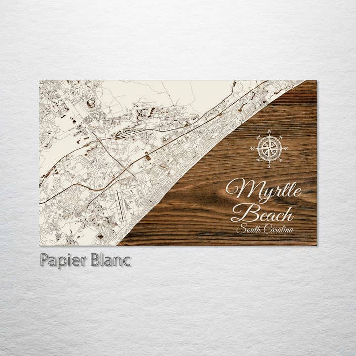Fire & Pine - Wholesale Map - South Carolina: Myrtle Beach Street Map3