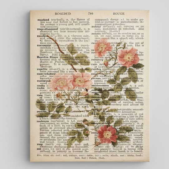 Art mural floral printemps d'été, impression sur toile vintage pour la vente par Rustic Nester