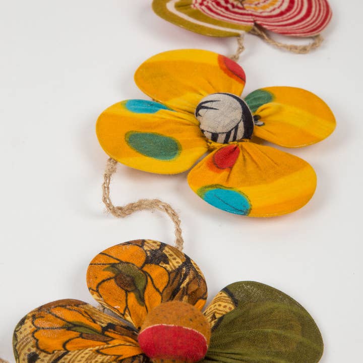 Ten Thousand Villages - Wholesale Bunting/Garland - Recycled Sari Flower Garland