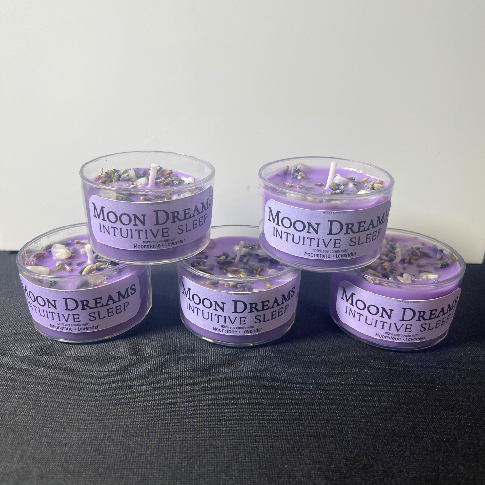 Mystic Showers - Wholesale Pot/gevulde kaars - Kristallen Kaars Ritueel Intentie Collectie met Botanicals2