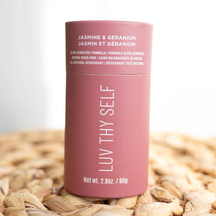 LUV THY SELF *Jasmine & Geranium* - Paper Push Up Stick for wholesale by I luv It Natural Deodorant