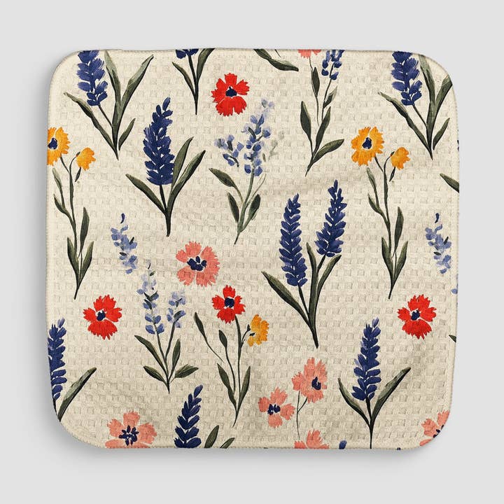 Loom Loom – Großhandel Küchenhandtuch – Tan Wildflowers Geschirrtuch0