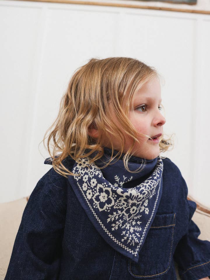 Foulard Børn Mysore bandana Marine for engroshandel hos SO FAMILY