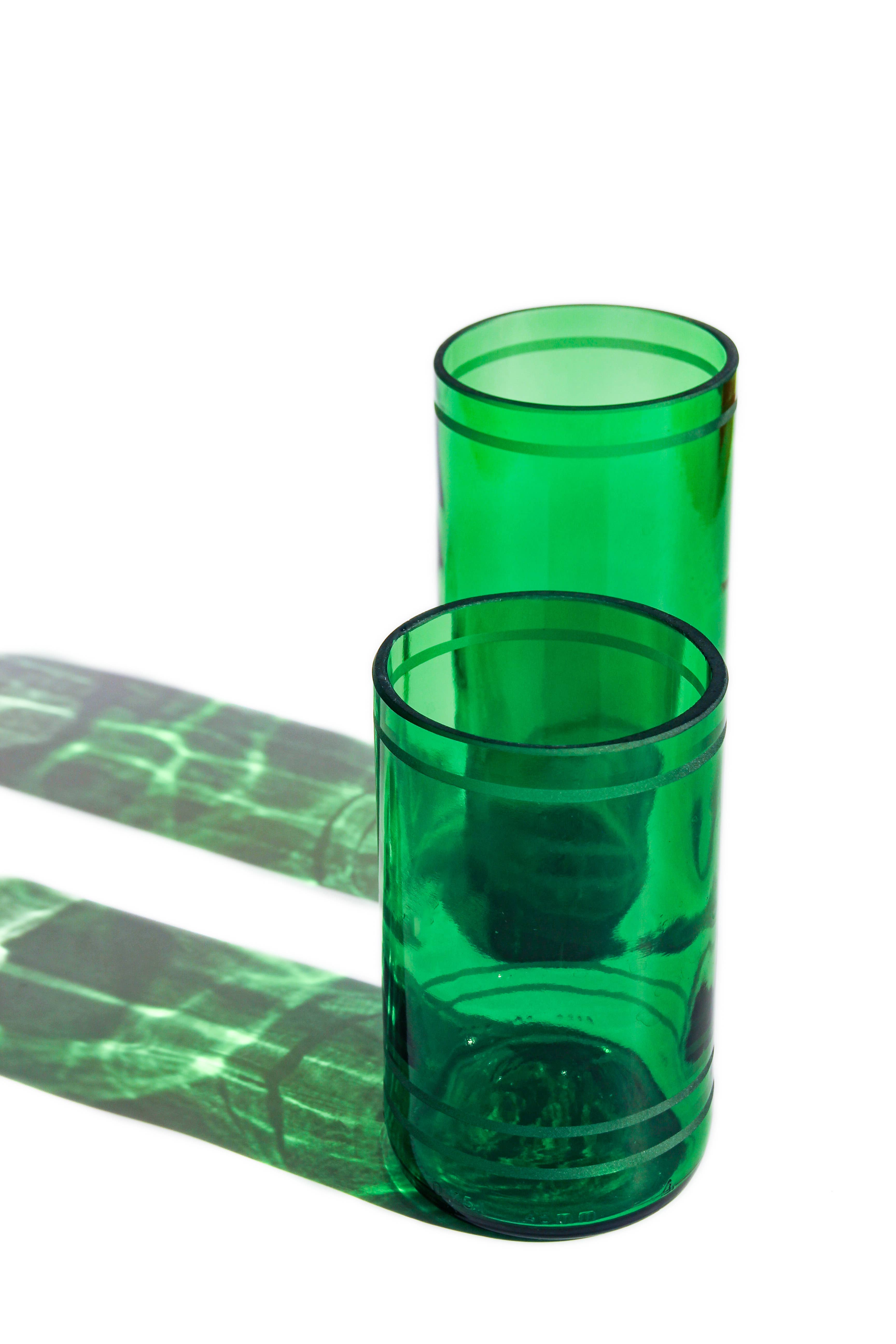 Ethical Global - Wholesale Drinking Glass/Cup - Estekana Eco Drinking Glasses Upcycled 2 Pack - 12/16 Oz.18