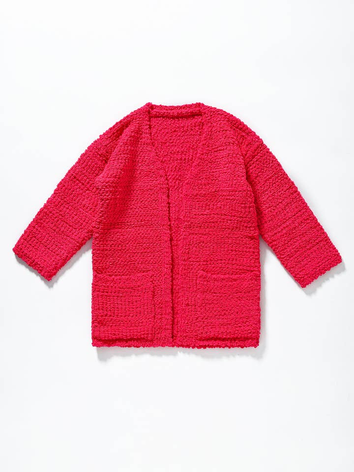 sassy kids palace - Wholesale Cardigan - Kids - Girls Hot Pink Cardigan Sweater
