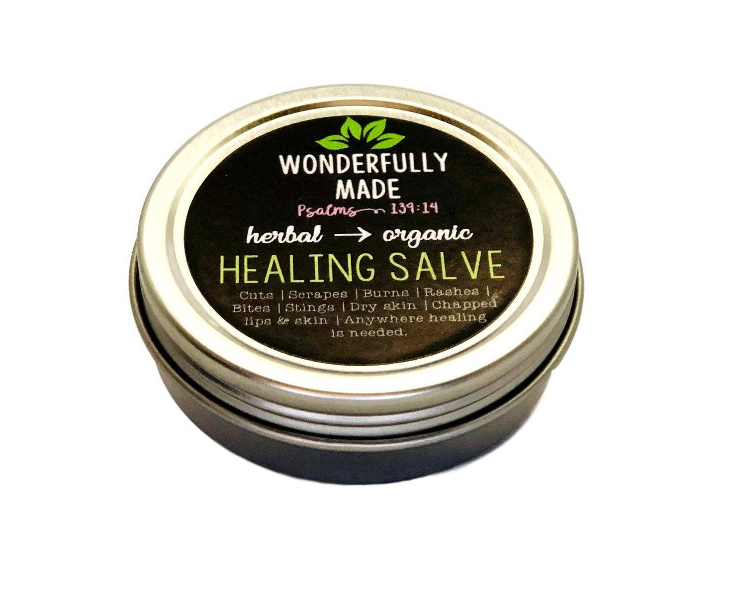 Wonderfully Made .love - Wholesale Healing Salve/Balm/Cream - Herbal Healing Salve | Dry Hands | Calendula | Chickweed | Plantain | Chapped Lips | Cracked Skin | Organic | Everything Salve | Natural3
