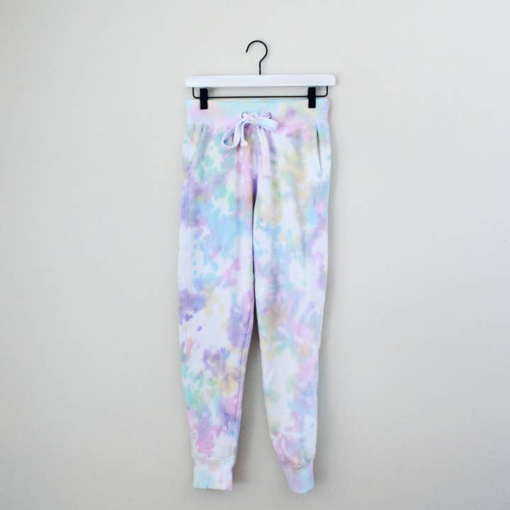 Sugar Spill – Engroshandel Loungesweatpants/jogginbukser – til kvinder – Slik Hjerter Lyse Pastel Slipsfarve Joggere4