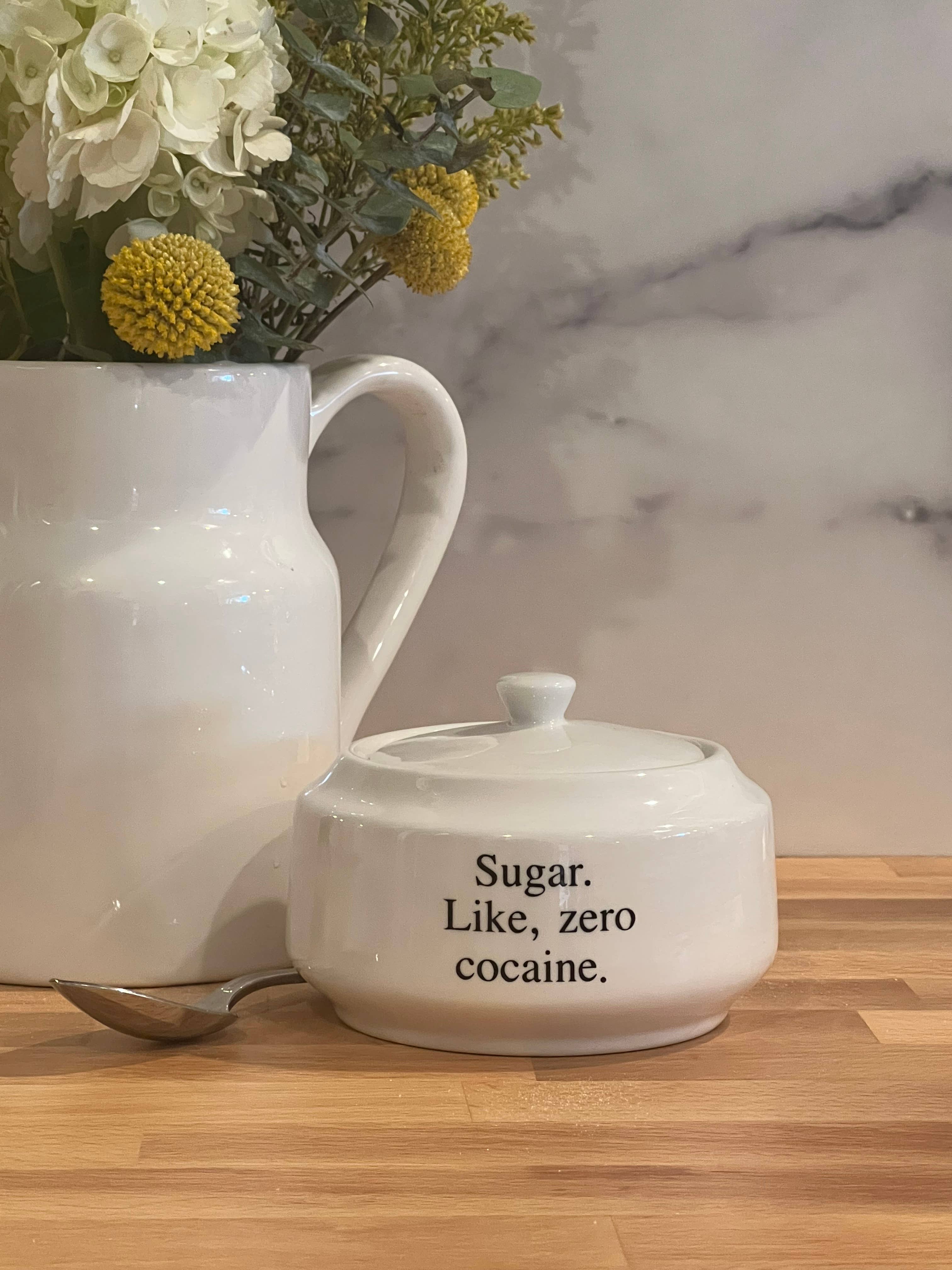 Buffalovely - Wholesale Bowl - All Sugar 13 oz Porcelain Sugar Bowl with Lid0