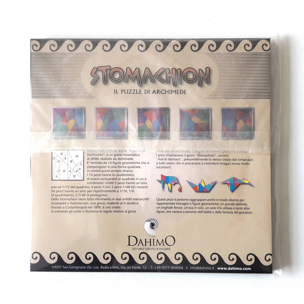 Dahimo – Engroshandel Puslespil - Voksen – Archimedes' Stomachion - Monteret pædagogisk model i træ2