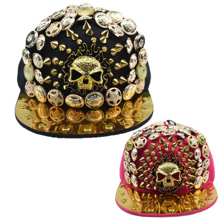 Red Skull Coins Hiphop Cap C0275 for wholesale on Faire4