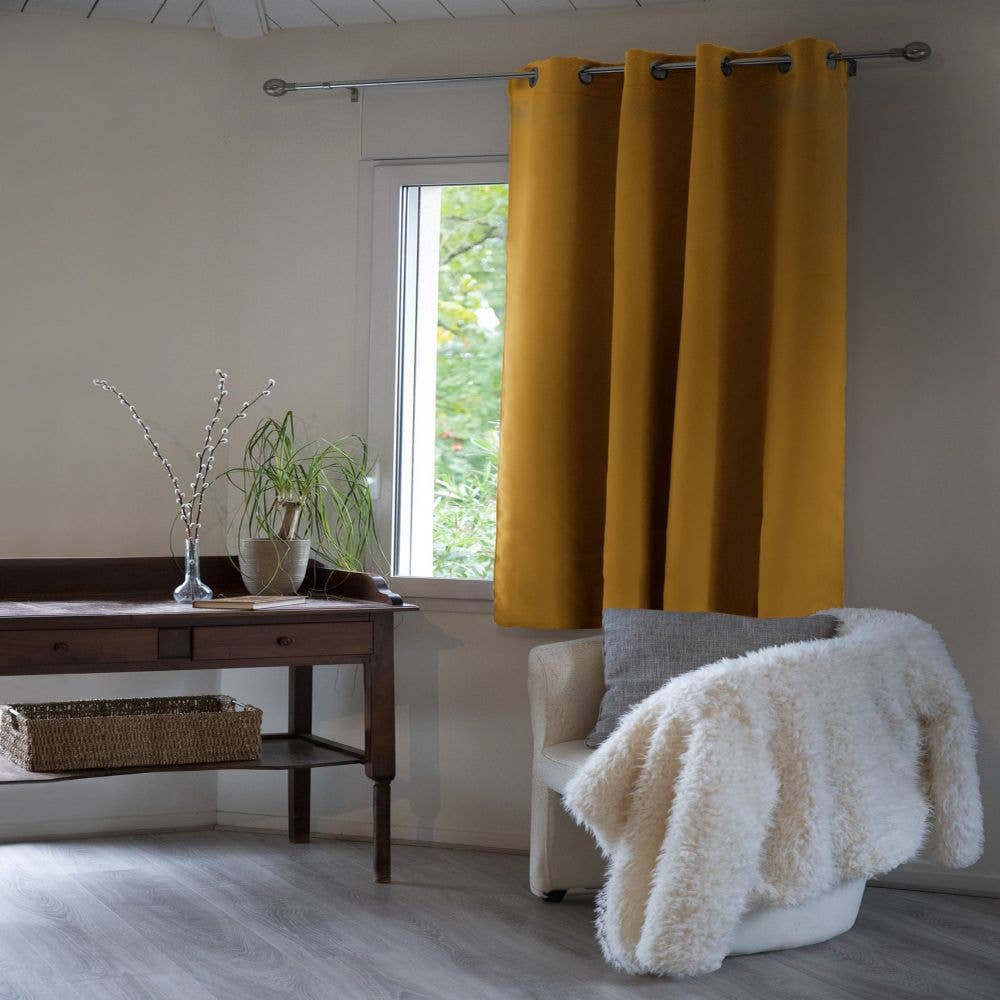 Housse De Rêve – wholesale Curtain – Blackout Curtain 140x180 cm Polyester Mustard0