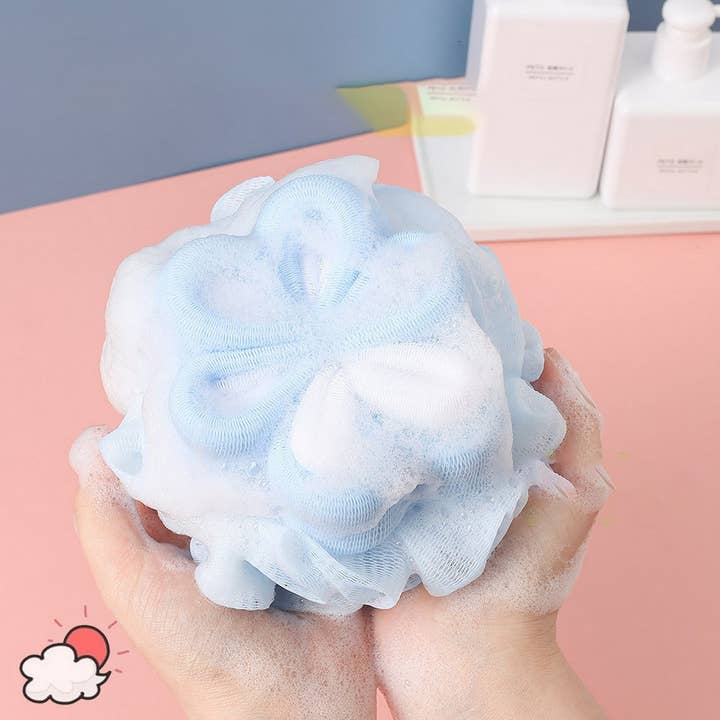 ACCITY - Wholesale Bath Pouf/Sponge - BATH POUF60G SOFT PLUM PETAL BATH BALL_CWMM3372