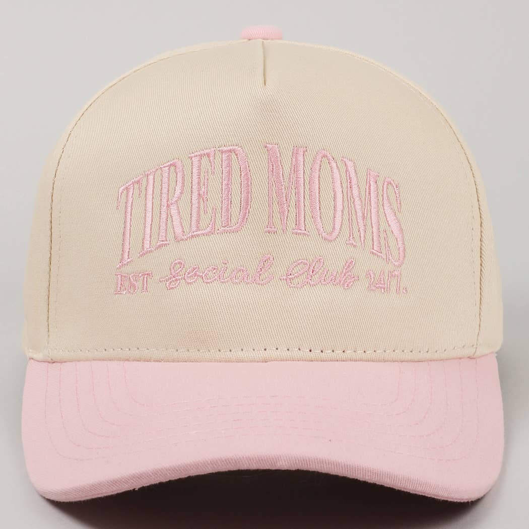 Fashion City - Wholesale Trucker Hat - Women's - Tired Moms EST Social Club 24/7 Embroidery Cap28