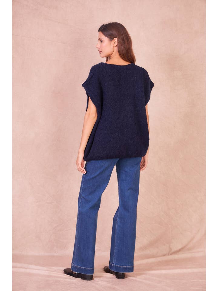 Calie Paris - Wholesale Knit Sweater - Women's - Kid Mohair Sleeveless Cardigan23