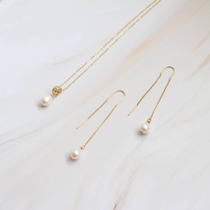 iBijoux - Wholesale Jewelry Set - Freshwater Pearl Necklace Earrings Set (1S01)4