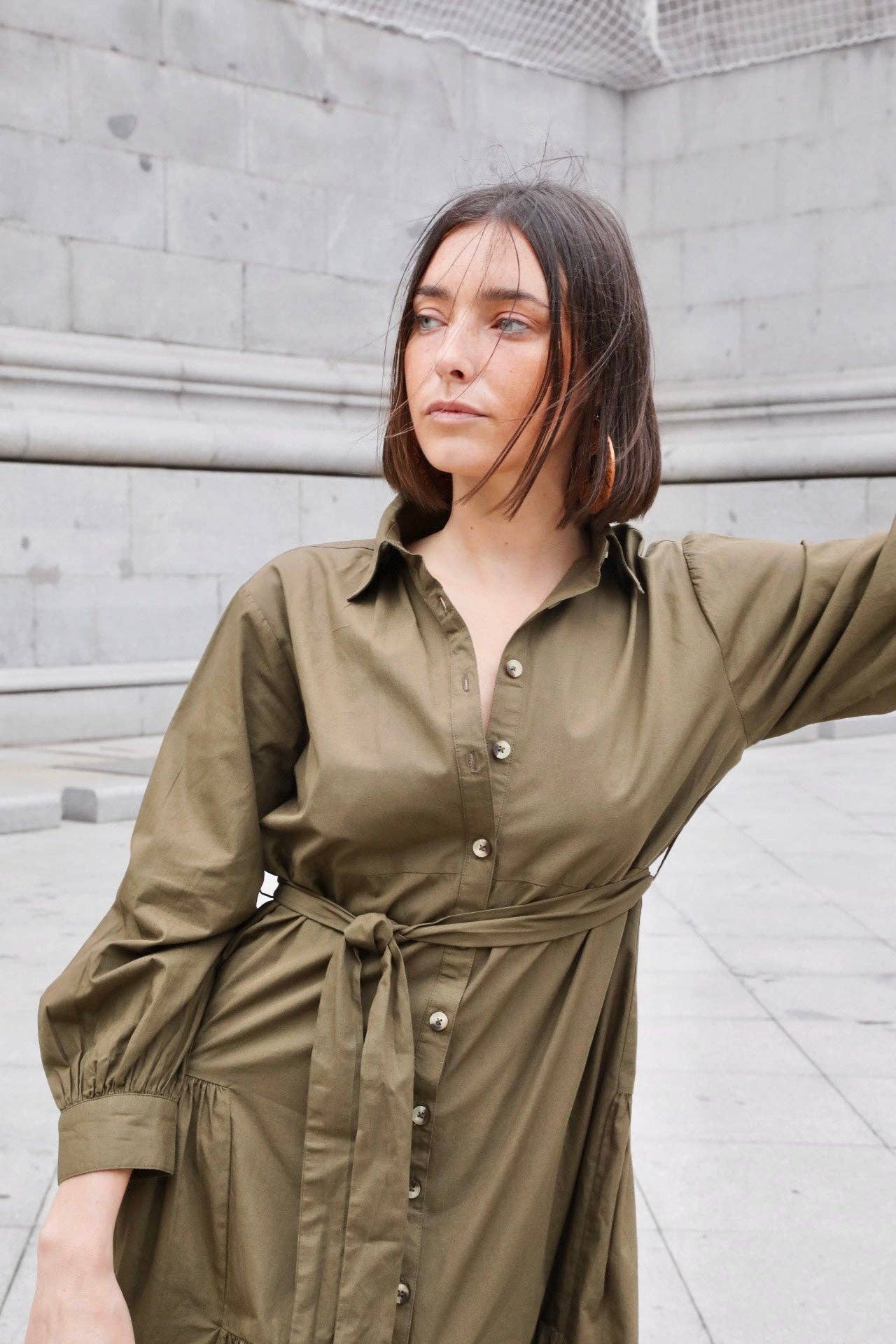 Kapda Casa – wholesale Dress – Women's – Clásico Olive2