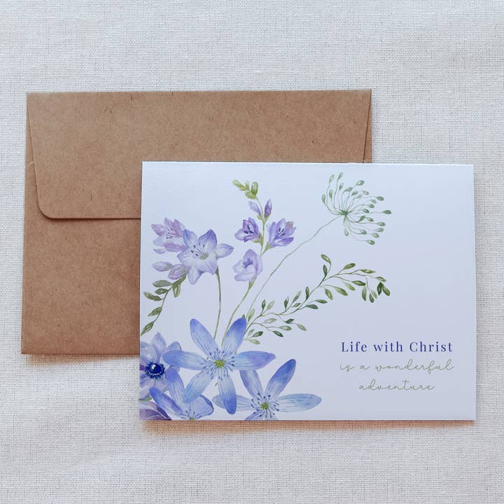 Carte d'anniversaire Life with Christ - Artwork Inside pour la vente par Darling Rosary