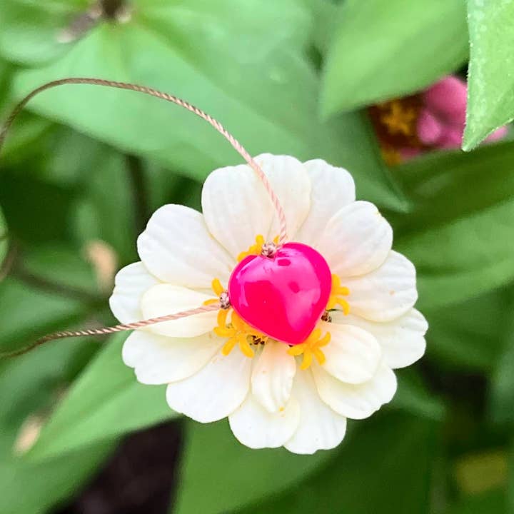 Merelani Designs - Vendita all'ingrosso Collana con ciondolo/pendaglio - Collana a cuore in calcedonio rosa1