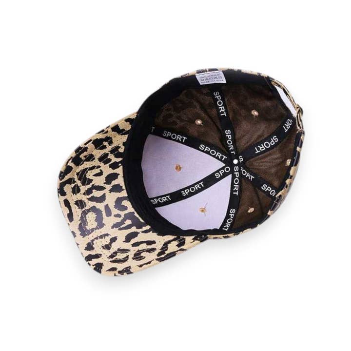 LA Jewelry Plaza - Wholesale Baseball Cap - Women's - Leopard Printed Faux Suede Soft Cap3