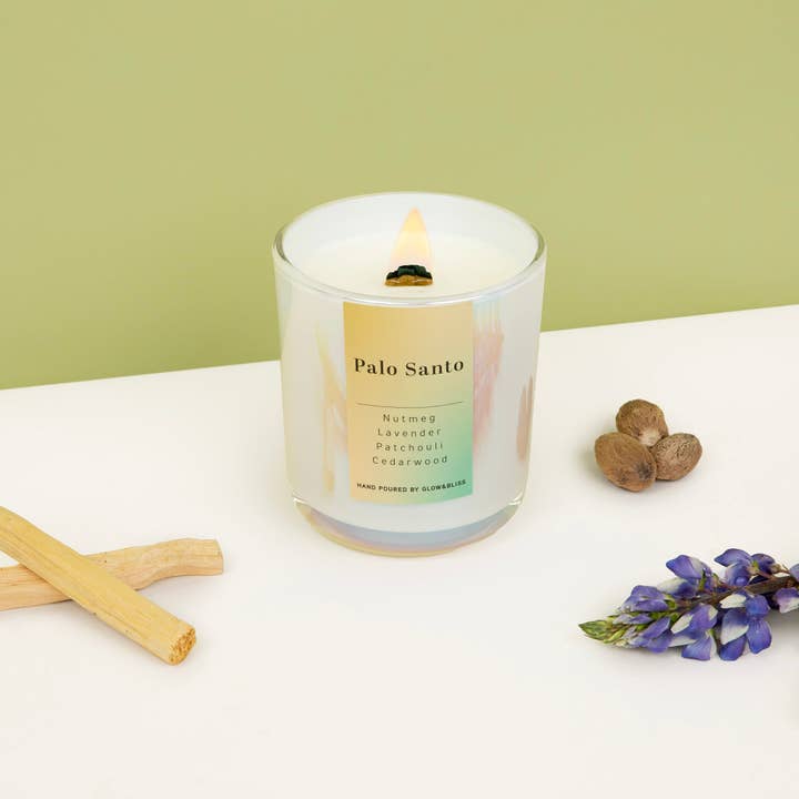 Palo Santo - 12oz Candle for wholesale by Glow & Bliss
