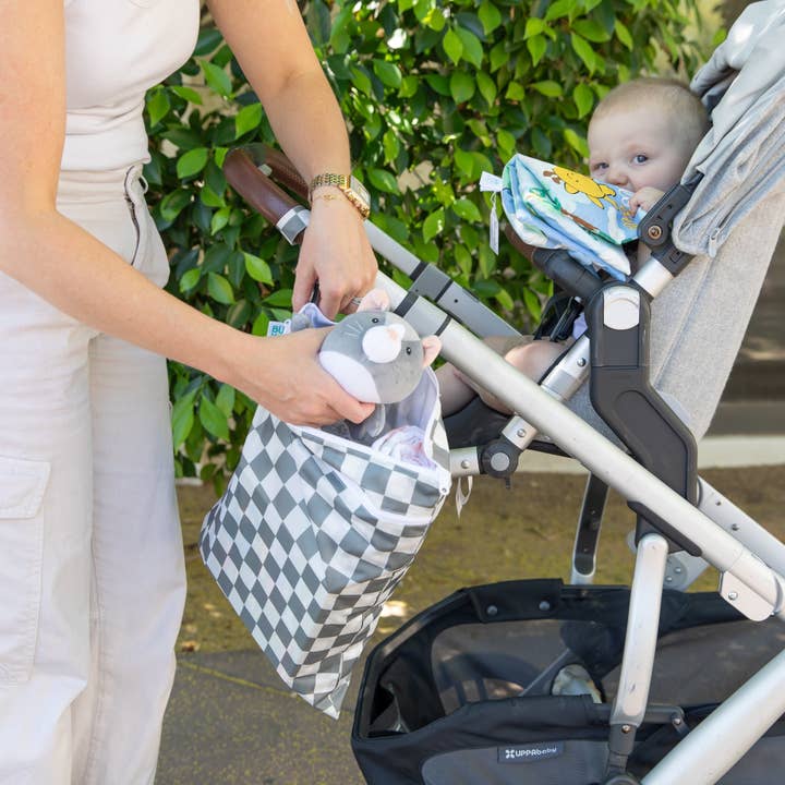 Bumkins - Wholesale Wet Bag - Kids & Baby - Wet/Dry Bag: Charcoal Check6