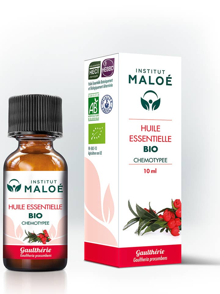Organic wintergreen essential oil - 10 mL for wholesale by Institut Maloé