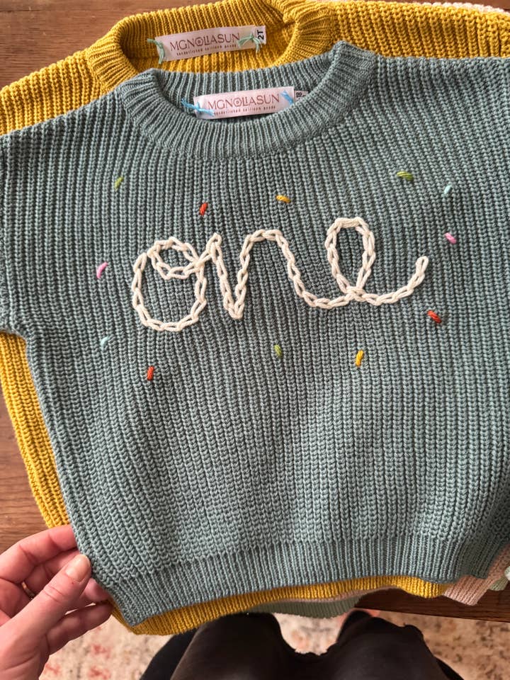 'ONE' Birthday Sweater for wholesale by Mgnoliasun
