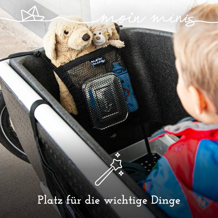 Mixcover GmbH – Großhandel Fahrradzubehör – moin minis Gepäcknetz für Urban Arrow Family Lastenrad Fahhrad Cargo1