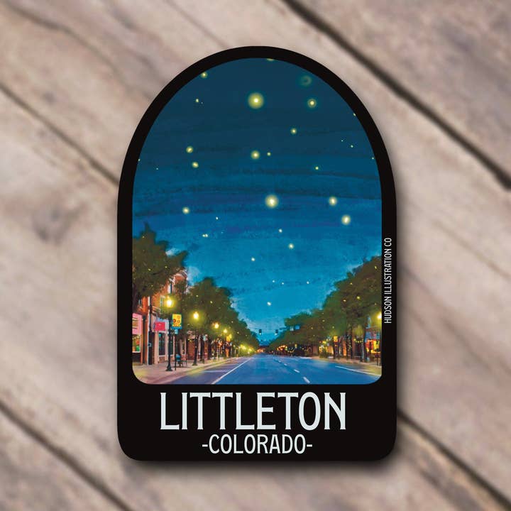 Littleton Colorado Sticker/Magnet/Print/Postcard for wholesale by About Town Co