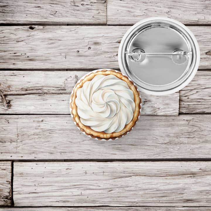 NatureCuts - Wholesale Lapel Pin/Button - Meringue Pie Pin, Meringue Pie Keychain, Meringue Pie Magnet3