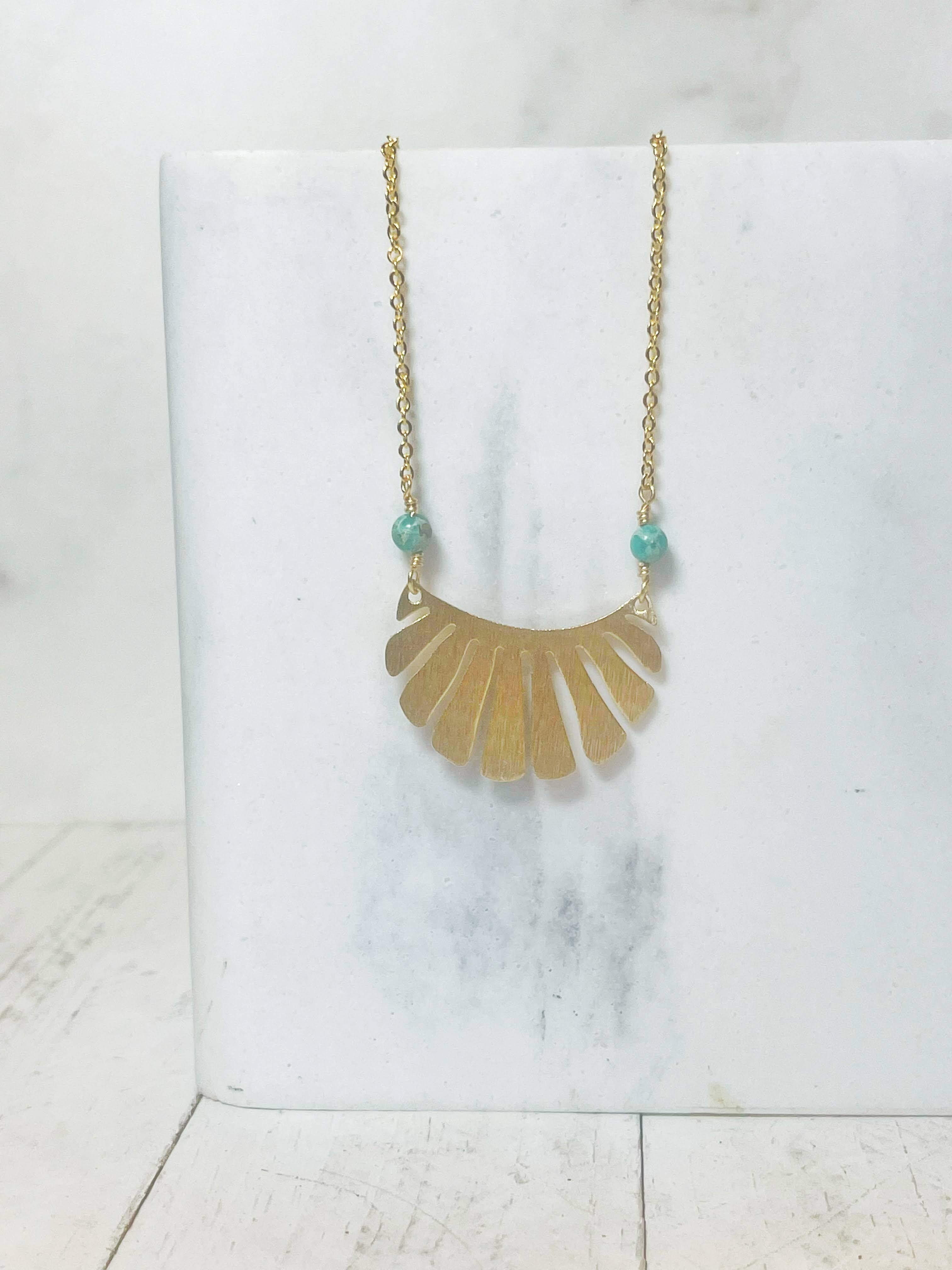 Rage Gems & Jewelry – wholesale Pendant/charm necklace – Golden Sunburst Necklace1